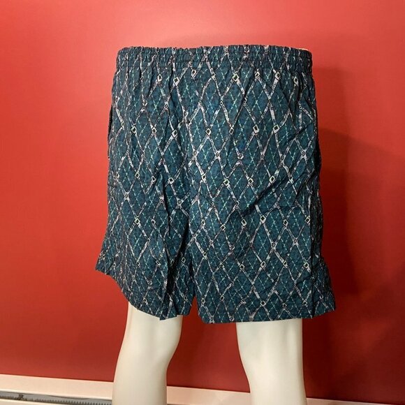 Christopher Rand Men's Vintage Dark Teal Nylon Swim Trunks - Size Medium - Picture 2 of 3